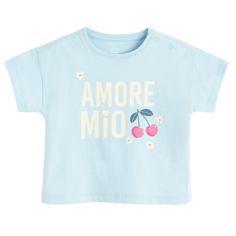 Cool Club, T-shirt dziewczęcy, niebieski