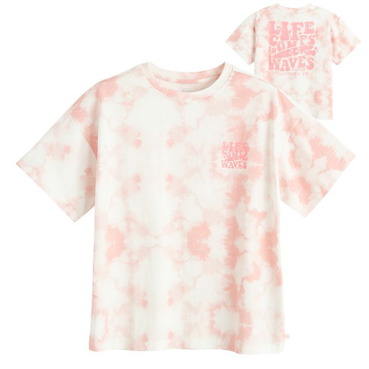 Cool Club, T-shirt dziewczęcy, oversize, mix