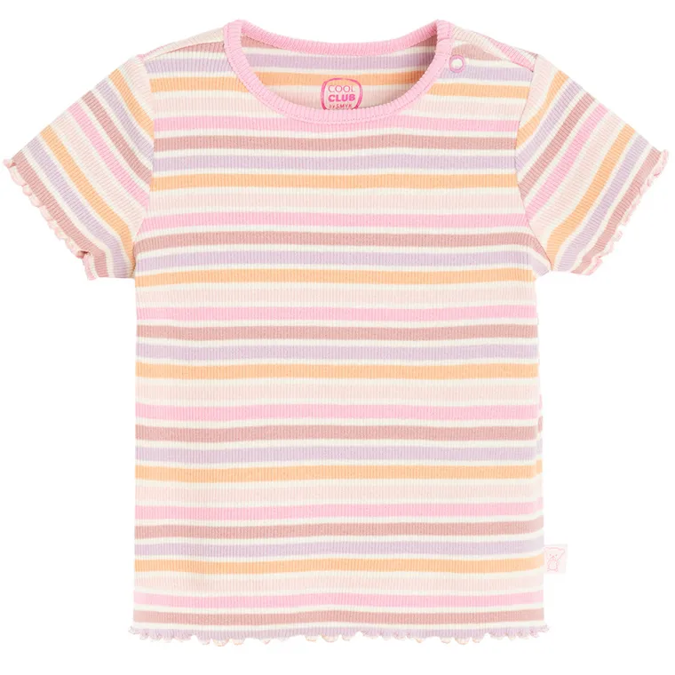 Cool Club, T-shirt dziewczęcy, różowy