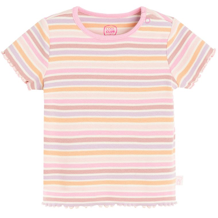 Cool Club, T-shirt dziewczęcy, różowy