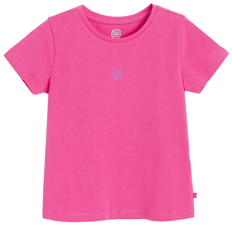 Cool Club, T-shirt dziewczęcy, różowy