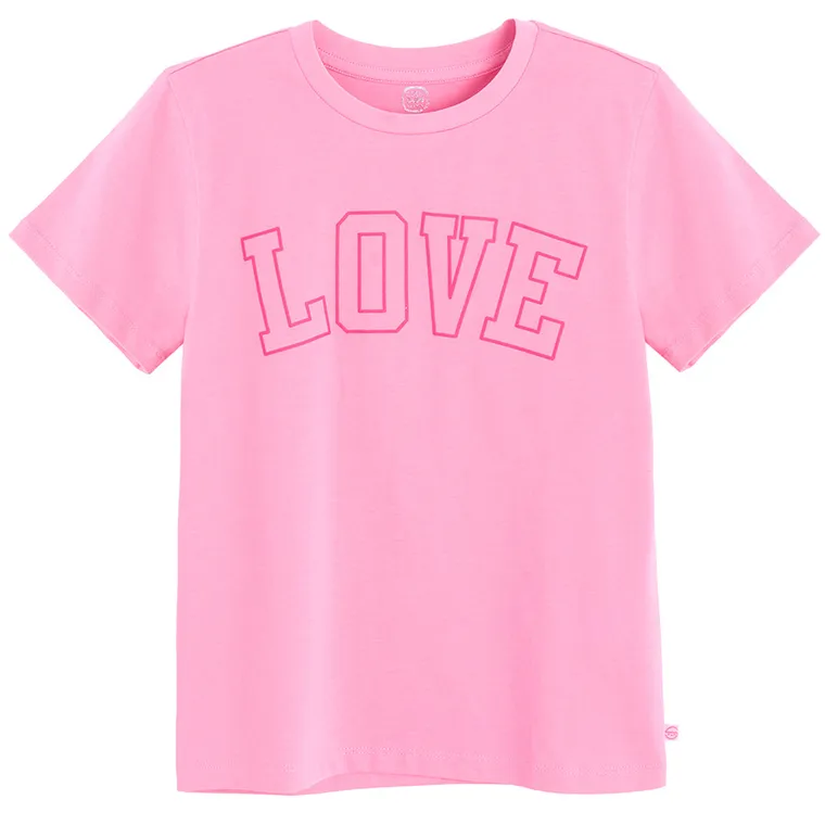 Cool Club, T-shirt dziewczęcy, różowy