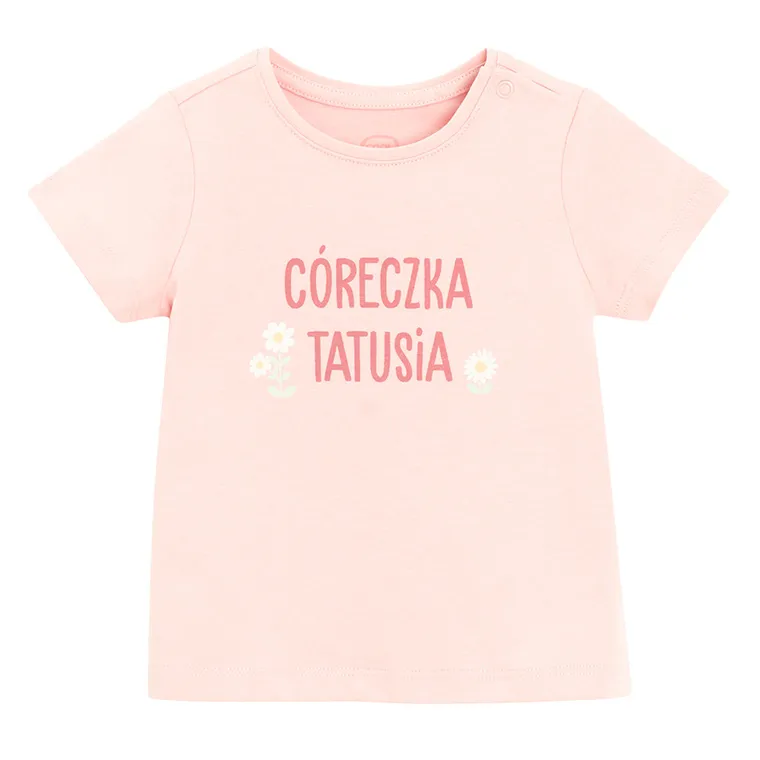 Cool Club, T-shirt dziewczęcy, różowy