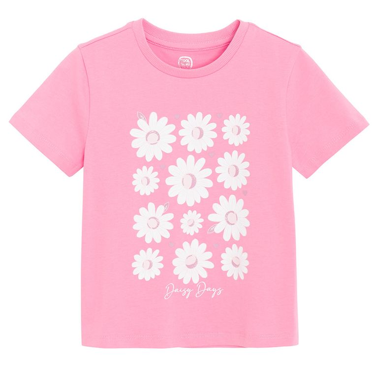 Cool Club, T-shirt dziewczęcy, różowy
