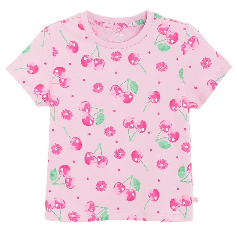 Cool Club, T-shirt dziewczęcy, różowy