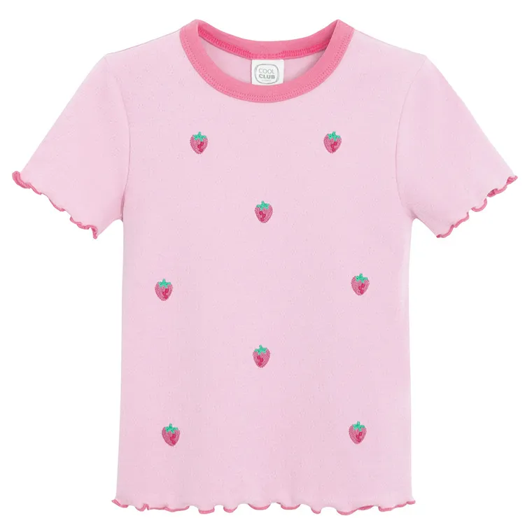 Cool Club, T-shirt dziewczęcy, różowy