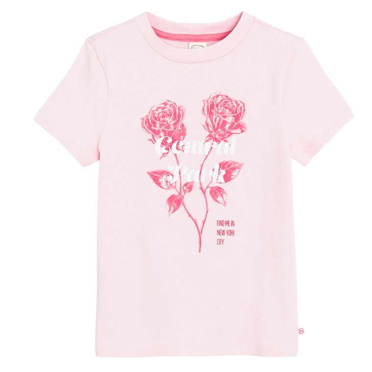 Cool Club, T-shirt dziewczęcy, różowy