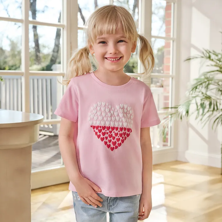 Cool Club, T-shirt dziewczęcy, różowy