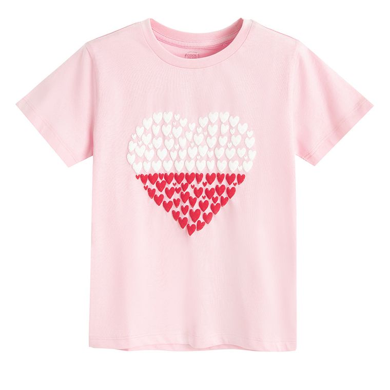 Cool Club, T-shirt dziewczęcy, różowy