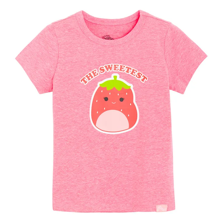 Cool Club, T-shirt dziewczęcy, różowy, Squishmallows