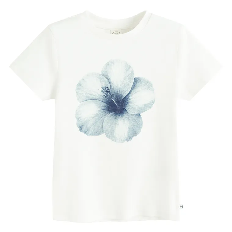 Cool Club, T-shirt dziewczęcy, slim, biały