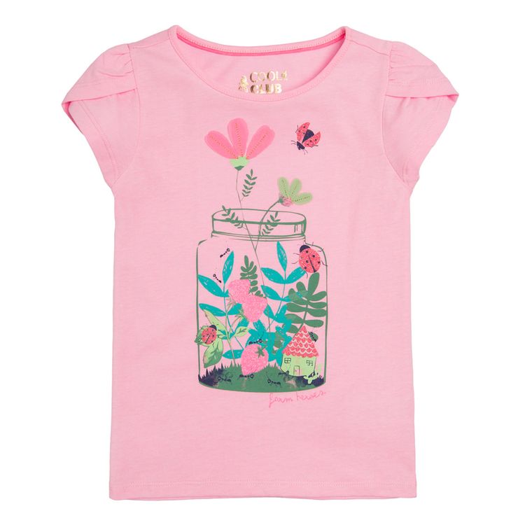 Cool Club, T-shirt dziewczęcy z krótkim rękawem