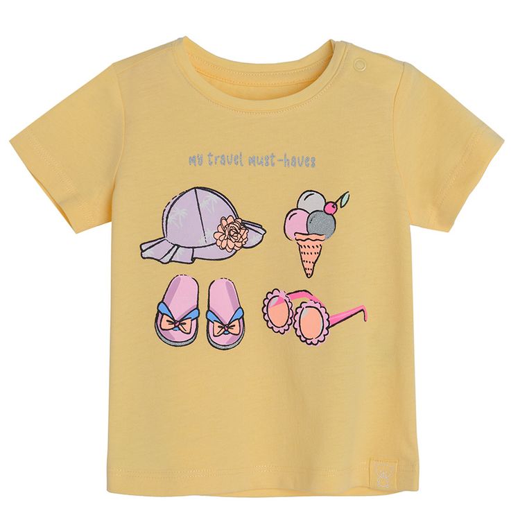 Cool Club, T-shirt dziewczęcy, żółty