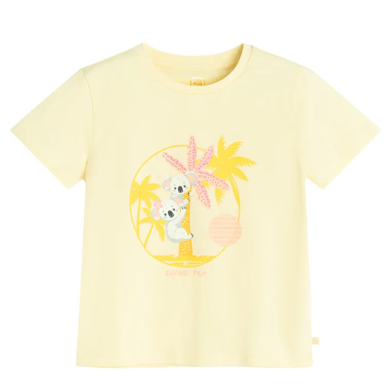 Cool Club, T-shirt dziewczęcy, żółty
