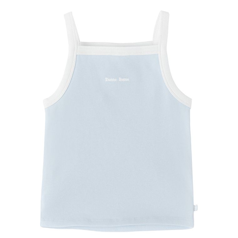 Cool Club, Top dziewczęcy, prążkowany, niebieski