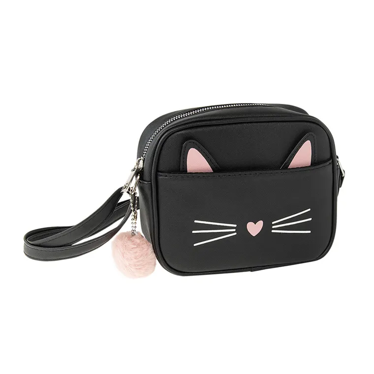 Cool Club, Torebka dziewczęca, czarna, kotek