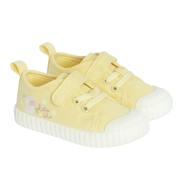Cool Club, Trampki dziewczęce, żółte, Zdrowa Stopa, podeszwa Barefoot