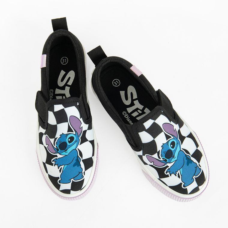 Cool Club, Trampki slip on dziewczęce, czarne, Lilo i Stitch