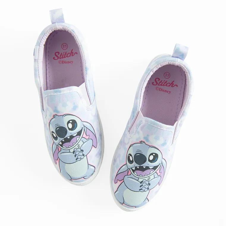 Cool Club, Trampki slip on dziewczęce, niebieskie, Lilo i Stitch