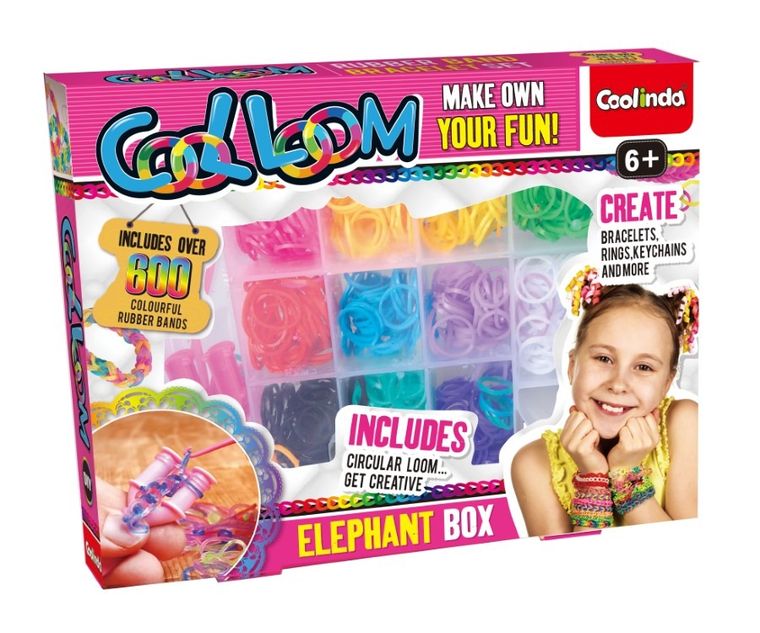 Cool Loom, Słoń, zestaw do robienia bransoletek i zawieszek