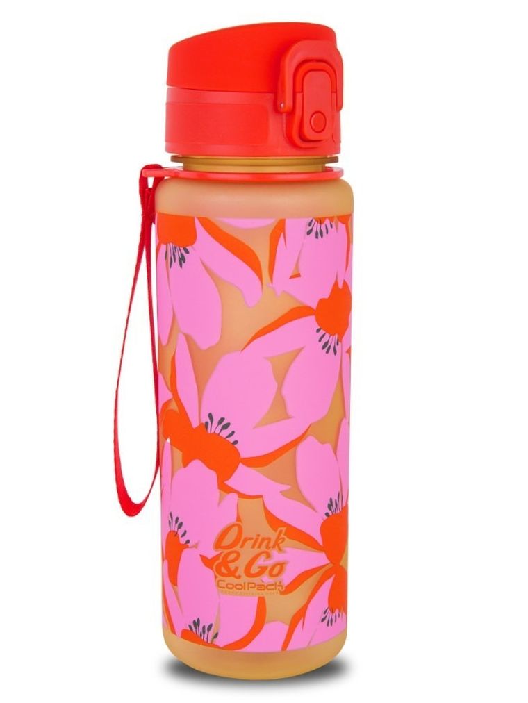 CoolPack, Brisk, bidon, Flores Rosa, 600 ml