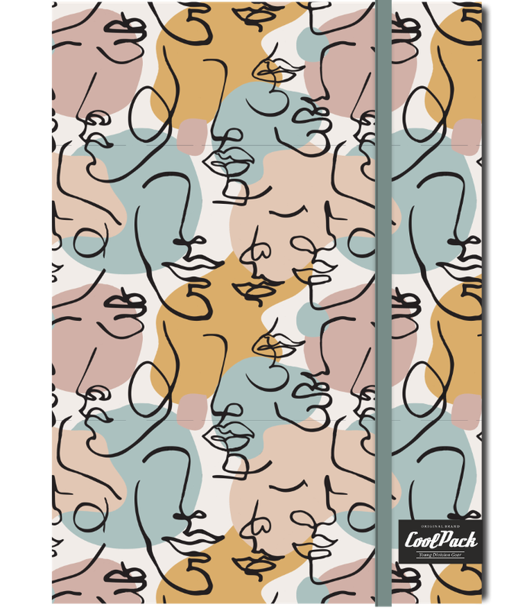 CoolPack, brulion A5 z gumką, Art deco, 1 szt.