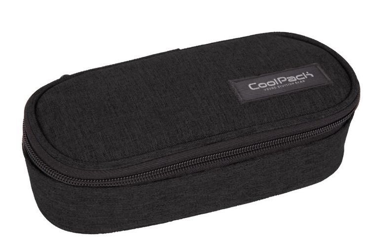 CoolPack, Campus, piórnik owalny, Snow Black