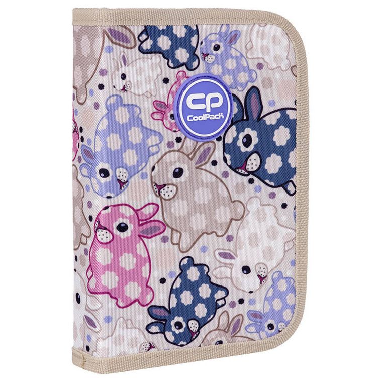 CoolPack, Clipper, piórnik rozkładany, pojedynczy, z wyposażeniem, White Bunny