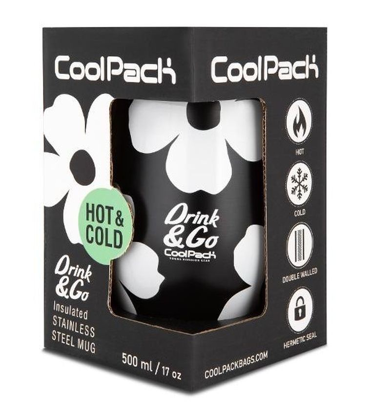 CoolPack, Coffee Mug, kubek termiczny, 500 ml, Flores Jasmine