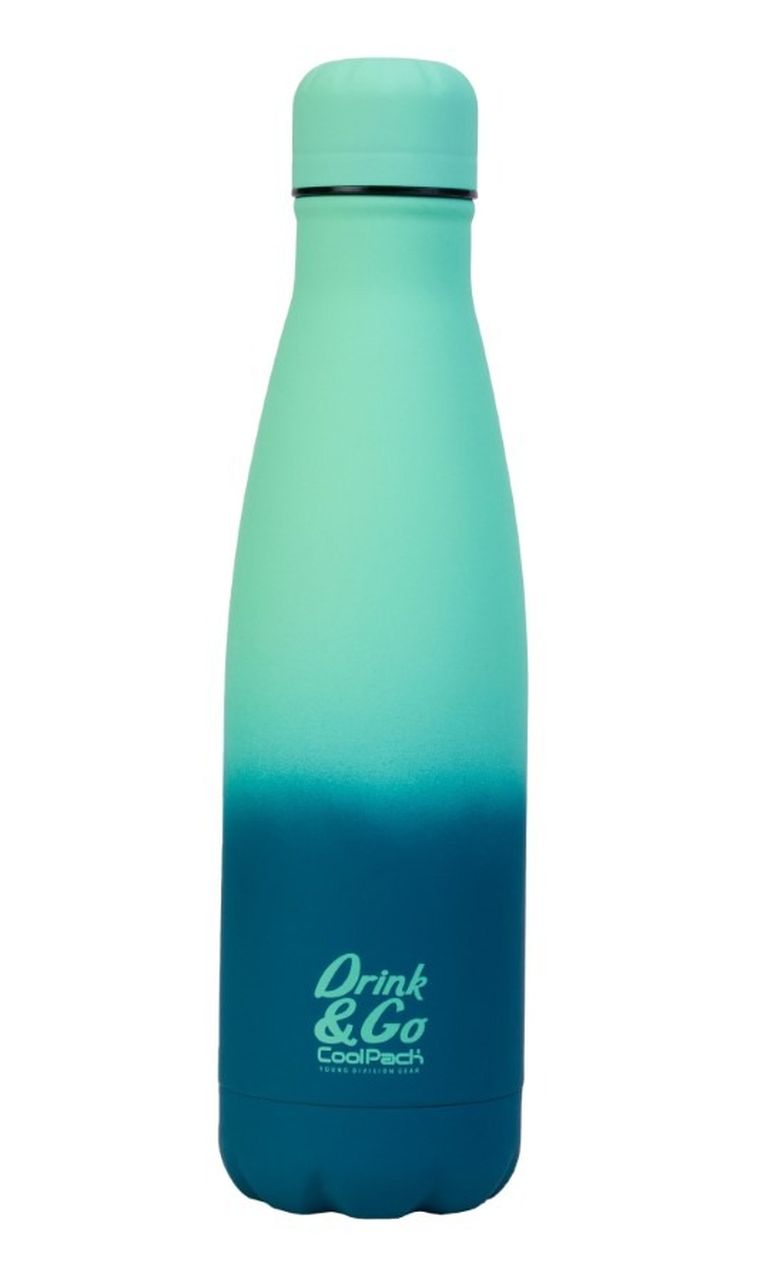CoolPack, Drink&Go, butelka termiczna, Gradient Blue Lagoon, 500 ml