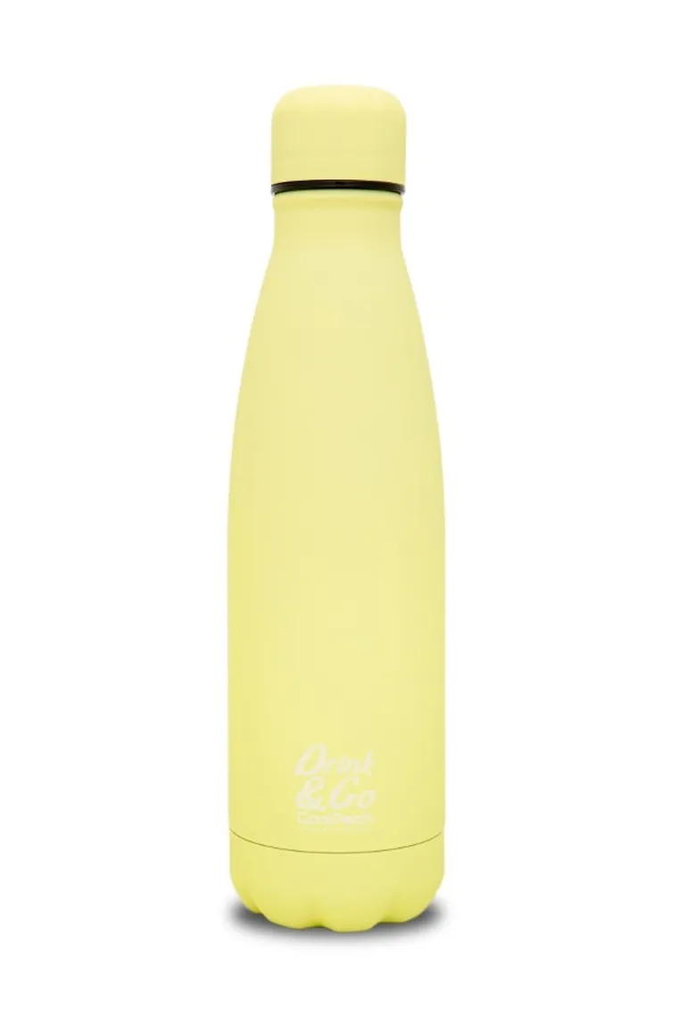 CoolPack, Drink&Go, butelka termiczna, Pastel Powder Yellow, 500 ml