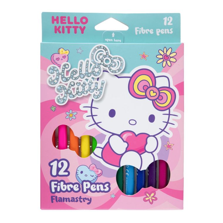 CoolPack, Hello Kitty, Pink, flamastry, 12 kolorów