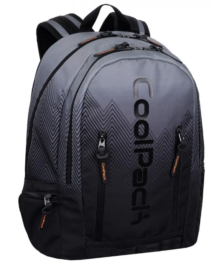 CoolPack, Impact, plecak szkolny, 1-komorowy, Grey Tone