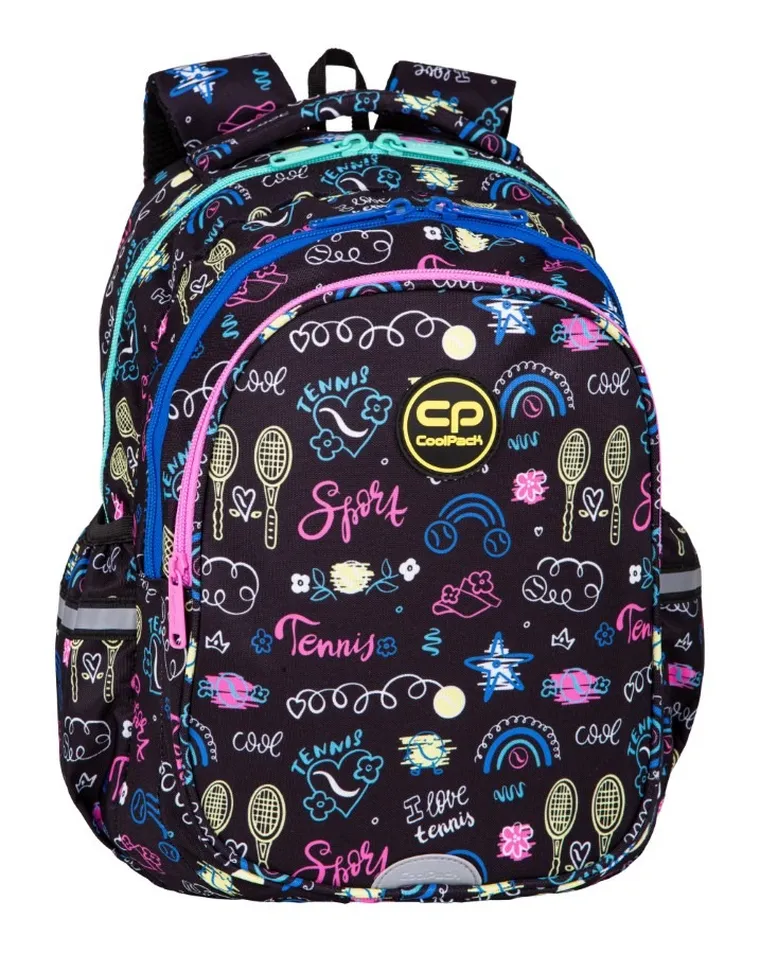 CoolPack, Jerry, plecak szkolny, 3-komorowy, Tennis Star