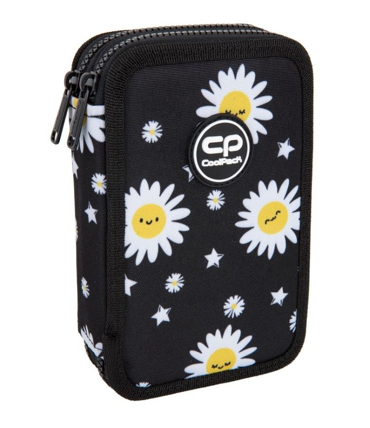 CoolPack, Jumper 2, piórnik rozkładany, podwójny, z wyposażeniem, Daisy Black