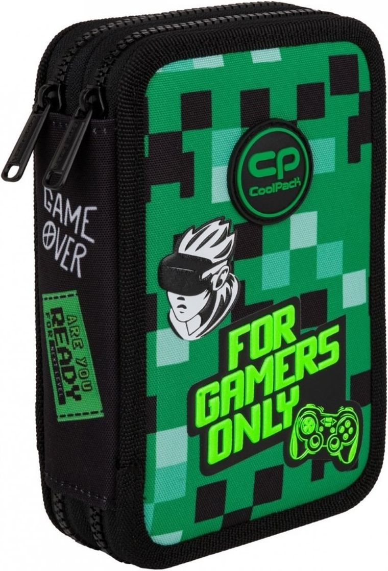 CoolPack, Jumper 2, piórnik rozkładany, podwójny, z wyposażeniem, Game Zone