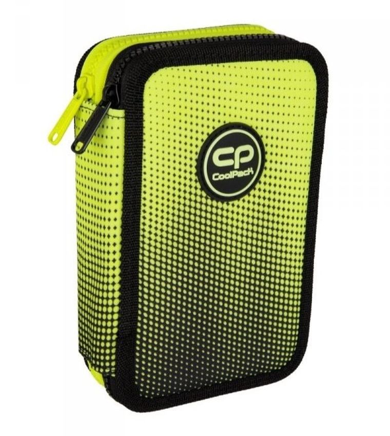 CoolPack, Jumper 2, piórnik rozkładany, podwójny, z wyposażeniem, Gradient Lemon