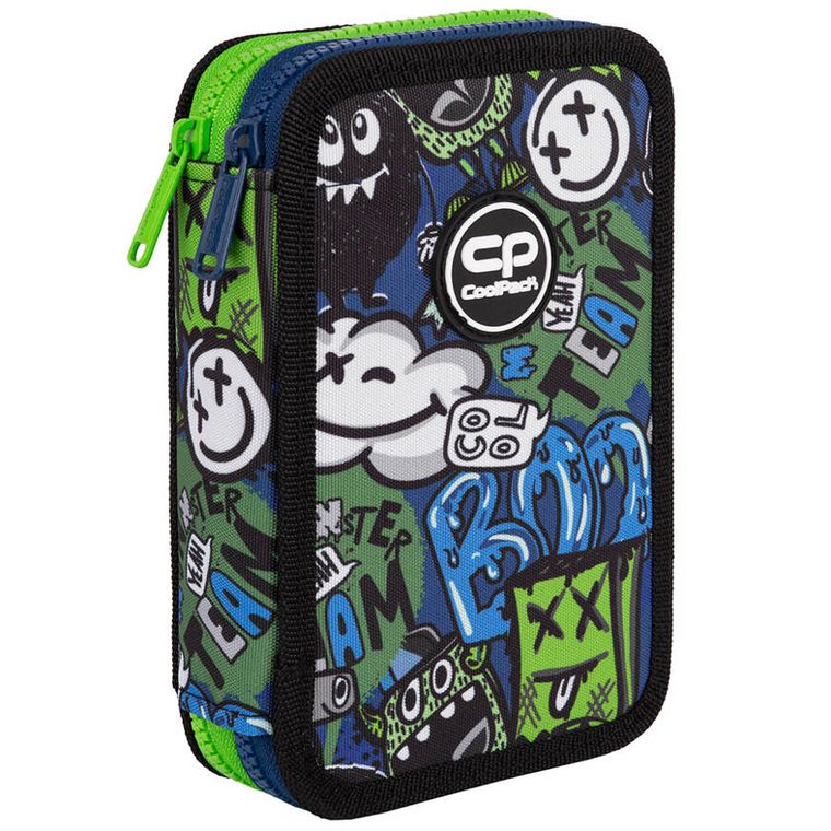 CoolPack, Jumper 2, piórnik rozkładany, podwójny, z wyposażeniem, Monster Team