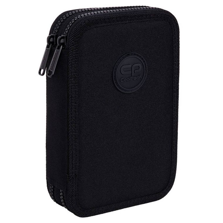 CoolPack, Jumper 2, piórnik rozkładany, podwójny, z wyposażeniem, Rpet Black