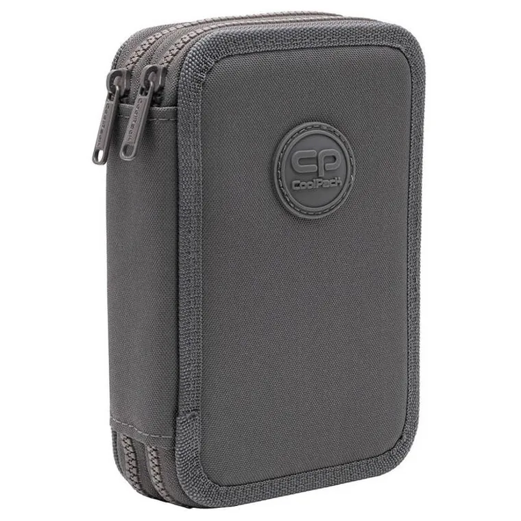 CoolPack, Jumper 2, piórnik rozkładany, podwójny, z wyposażeniem, Rpet Grey