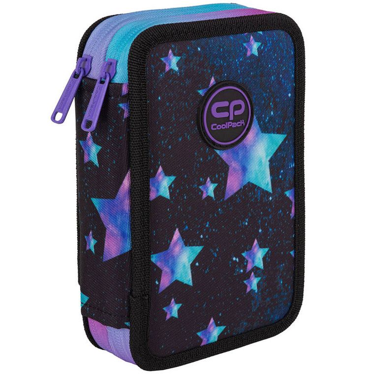 CoolPack, Jumper 2, piórnik rozkładany, podwójny, z wyposażeniem, Star Night