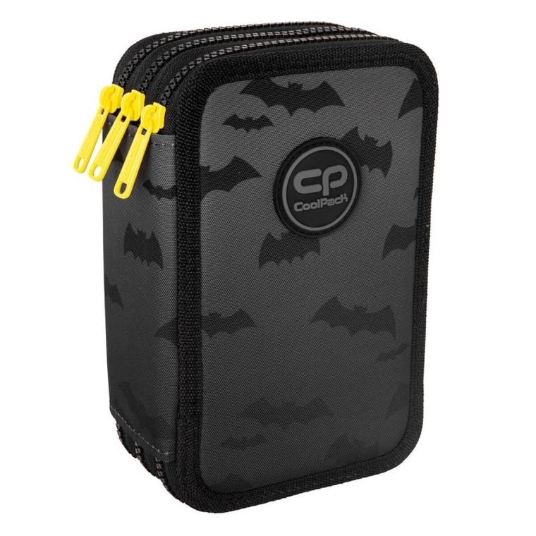 CoolPack, Jumper 3, piórnik rozkładany, potrójny, z wyposażeniem, Darker Night
