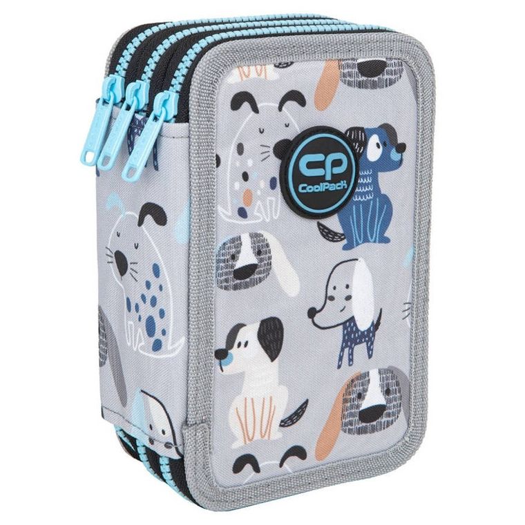 CoolPack, Jumper 3, piórnik rozkładany, potrójny, z wyposażeniem, Doggy