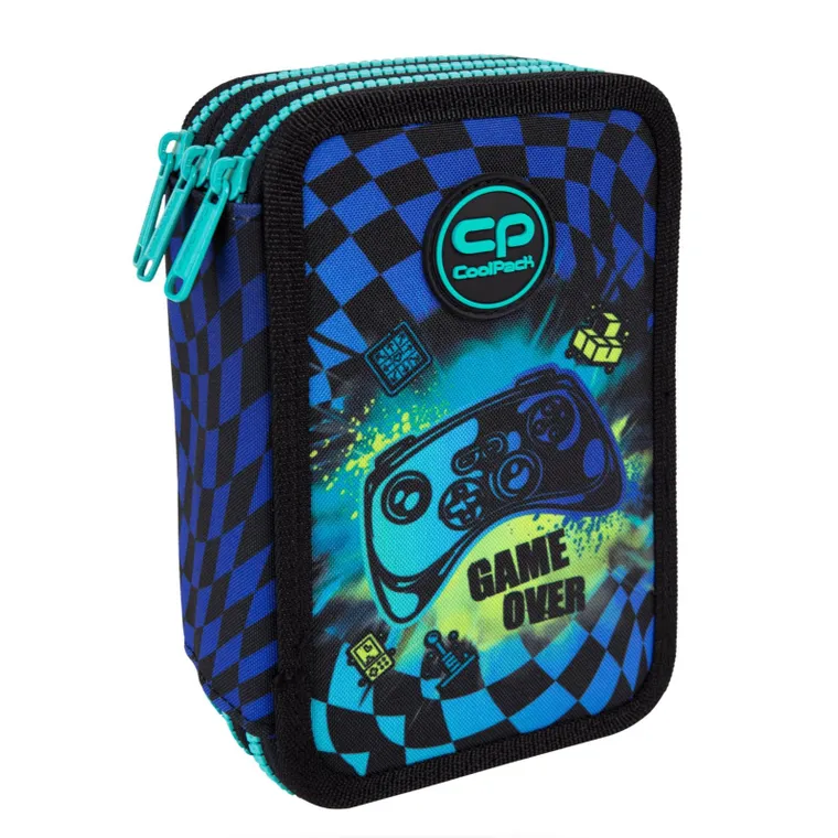CoolPack, Jumper 3, piórnik rozkładany, potrójny, z wyposażeniem, Gamer Chess