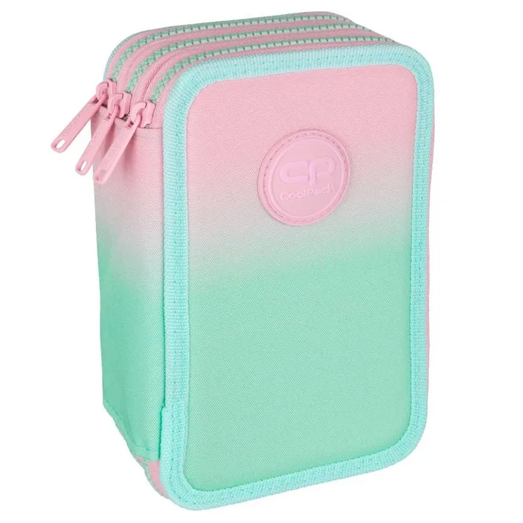 CoolPack, Jumper 3, piórnik rozkładany, potrójny, z wyposażeniem, Gradient Strawberry