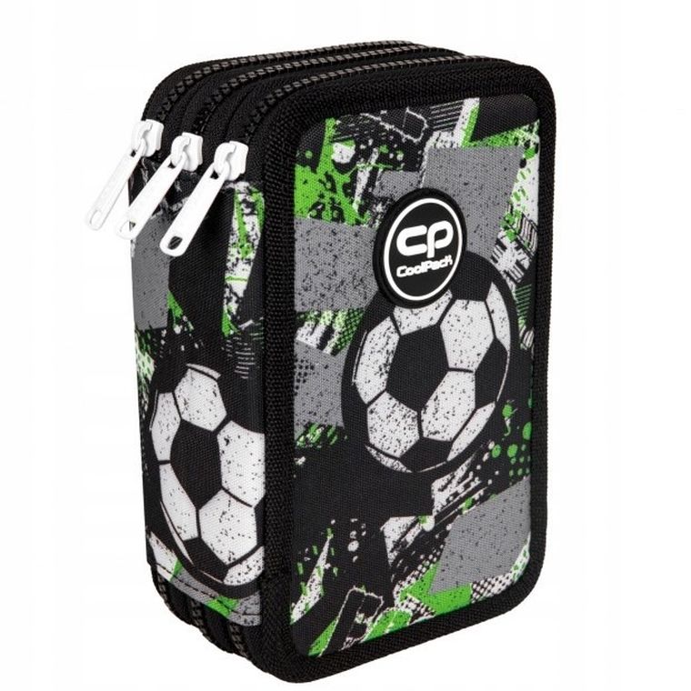 CoolPack, Jumper 3, piórnik rozkładany, potrójny, z wyposażeniem, Let's Gol