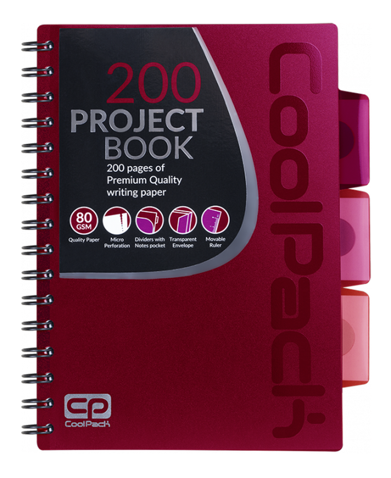 CoolPack, kołobrulion A5, czerwony, 1 szt.