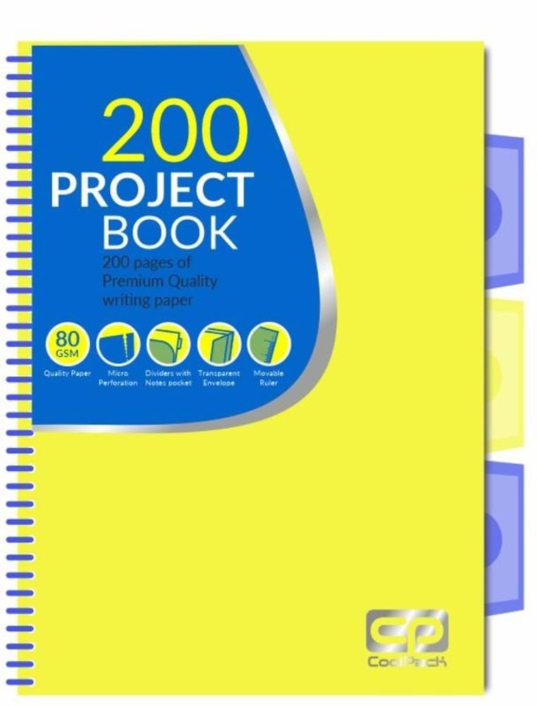 CoolPack, kołobrulion, A5, neon, żółty