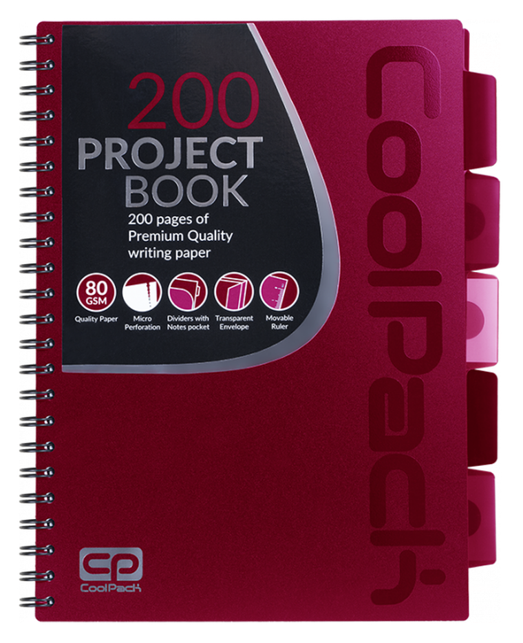 CoolPack, kołobrulion B5, czerwony, 1 szt.