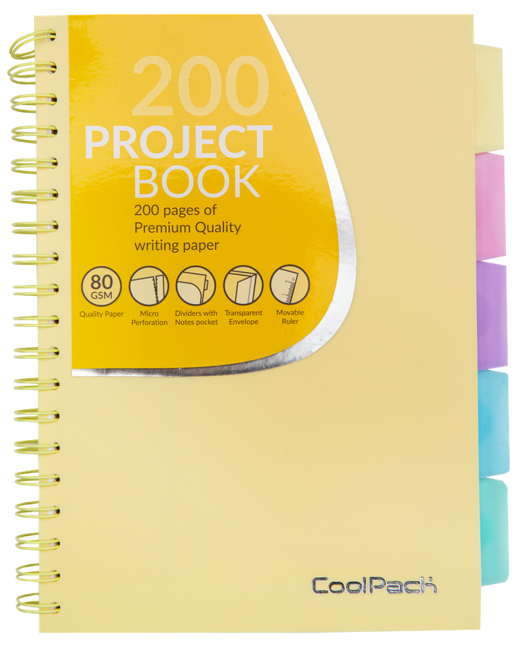 CoolPack, kołobrulion B5, pastel yellow, 1 szt.